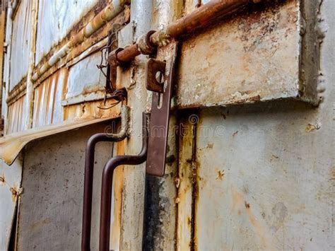 Old metal door with rust stock photo. Image of brown - 55083616