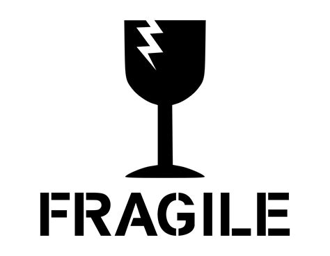 Clipart - Fragile Sign