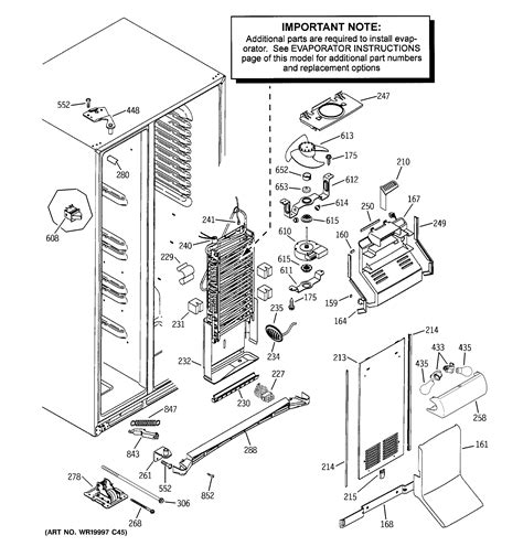 Refrigerator Parts: Ge Refrigerator Parts Diagram Monogram