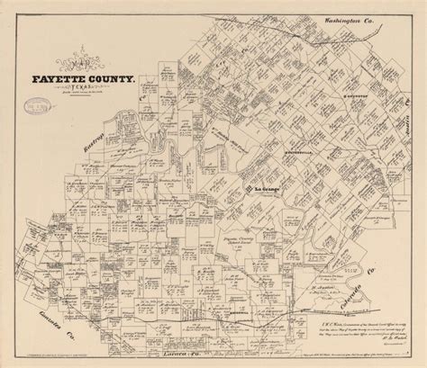 Map Fayette County, Texas. | Library of Congress