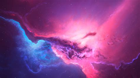 pink 3d nebula - backiee