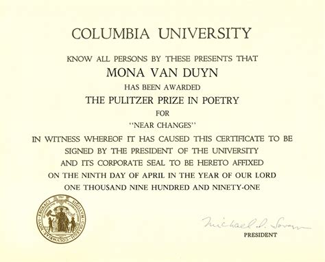 Pulitzer Prize For Poetry