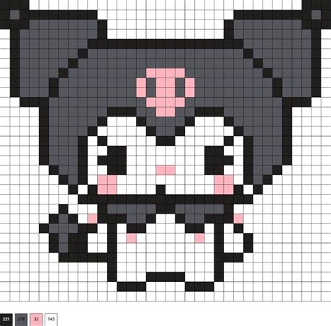 Kuromi Perler Bead Patterns | Dibujos fáciles, Lindos dibujos fáciles, Caricaturas fácil de dibujar