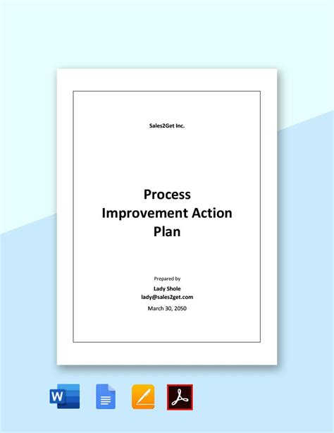 Process Improvement Action Plan Template in Google Docs, Word, PDF ...