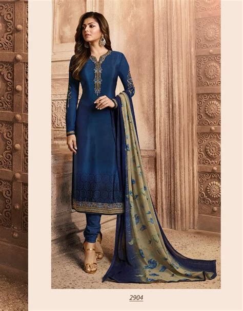 LT Nitya Vol 129 French Crape With Georgette Dupatta D.No 2904 Stylish Dresses, Simple Dresses ...