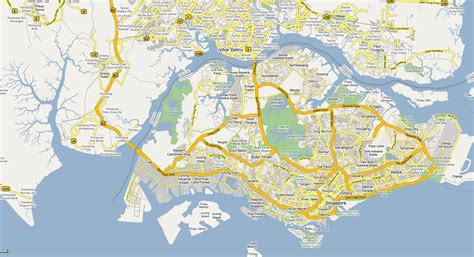 Detailed road map of Singapore | Singapore | Asia | Mapsland | Maps of the World