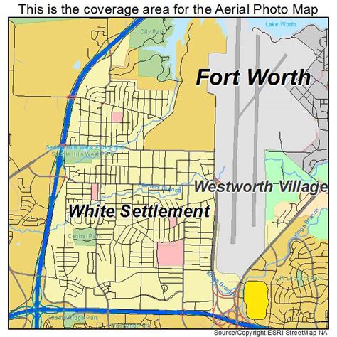 Aerial Photography Map of White Settlement, TX Texas