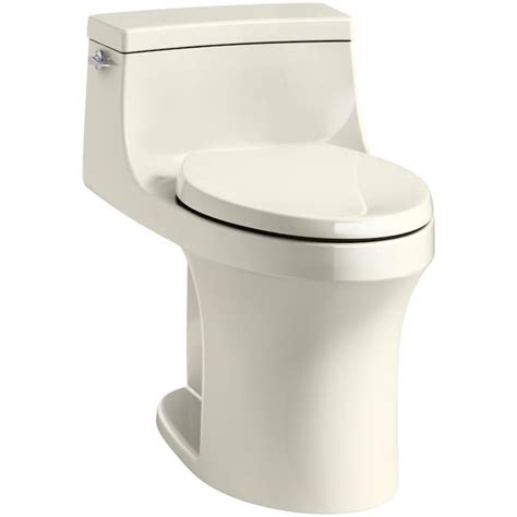 KOHLER San Souci Almond WaterSense Compact Elongated Standard Height ...