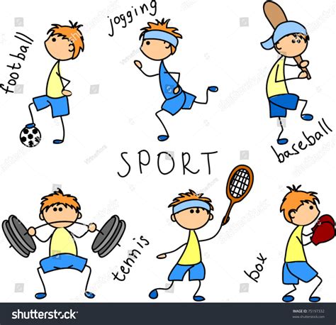 Cartoon Sport Icon Stock Vector (Royalty Free) 75197332 | Shutterstock