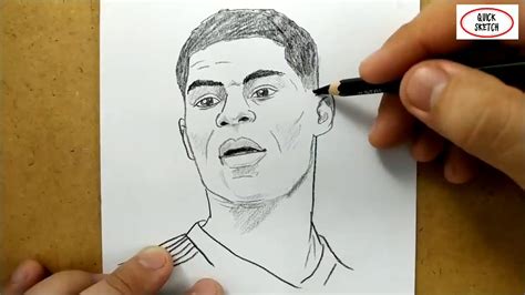 Marcus Rashford Drawing Easy