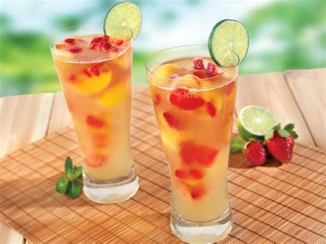 Fruit-Flavored Iced Green Tea Recipe | Food Network