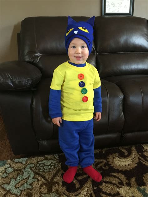 Pete the Cat Halloween Costume for toddler. | Pete the cat costume, Toddler boy halloween ...