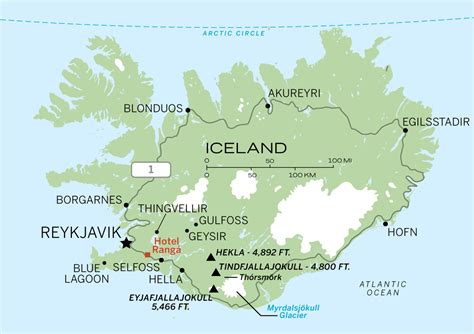 Golden Circle Iceland Map