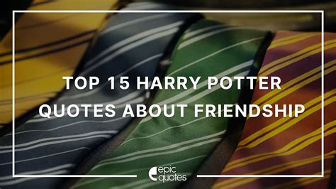 Top 15 Harry Potter Quotes About Friendship | Epic Quotes