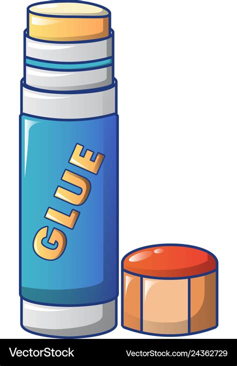 Glue stick icon cartoon style Royalty Free Vector Image