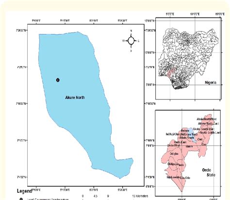 Map of Akure North Local Government Area. Research Methodology 1. Study... | Download Scientific ...