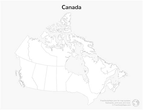 Canada Map Blank Printable