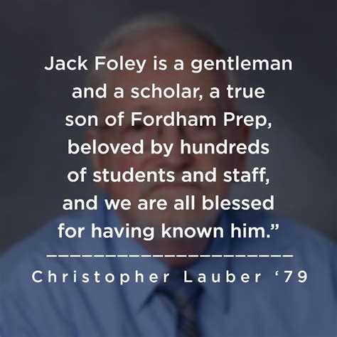 Mr. Jack Foley '63 Ends Long and Historic Career | Posts