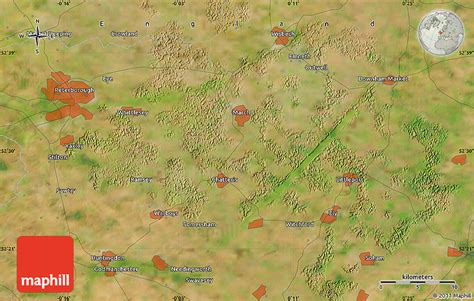 Satellite Map of Chatteris