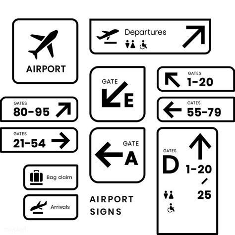 Pin on Airport Signs and Icons