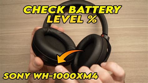 Sony WH-1000XM4 : How to Check the Battery Level % (3 ways) - YouTube