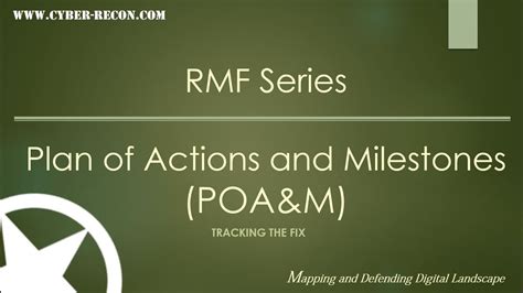 An Introduction to the Plan of Actions and Milestones (POA&M) - YouTube