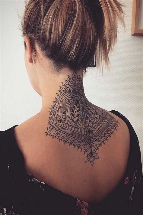 23 Edgy Back of Neck Tattoos for Women - StayGlam