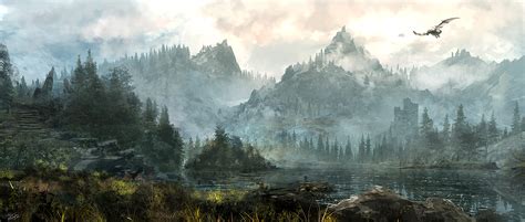 Skyrim landscape by tnounsy on DeviantArt