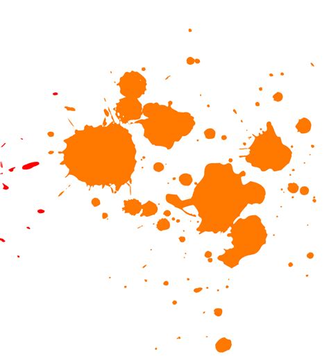 Orange Paint Splatter transparent PNG - StickPNG