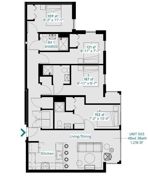 District Floorplans — Nest DC Coliving