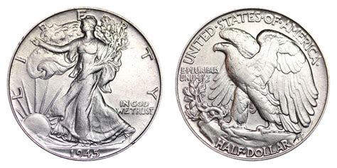 1945 Walking Liberty Half Dollar Coin Value Prices, Photos & Info