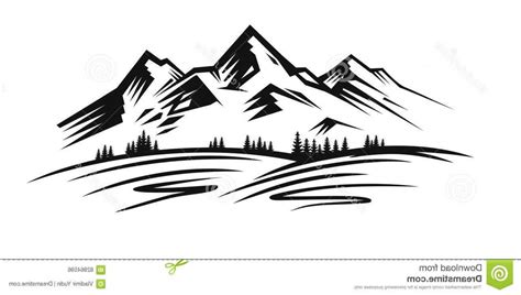 Black and White Mountain Logo - LogoDix