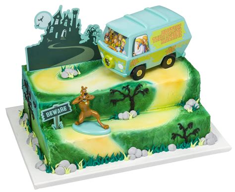 Buy DecoSet® Scooby-Doo! Mystery Machine Birthday Cake Topper, 5-Piece ...