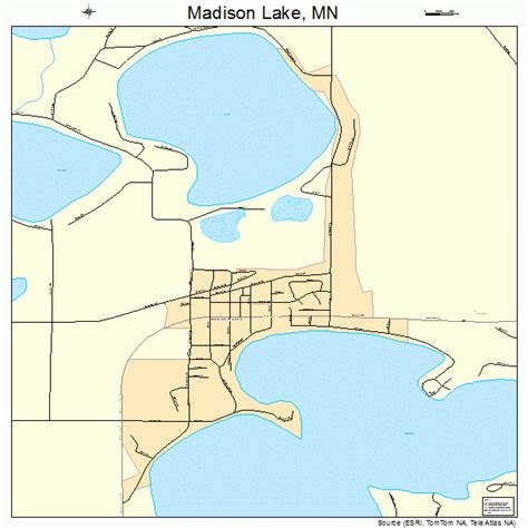 Madison Lake Minnesota Street Map 2739320