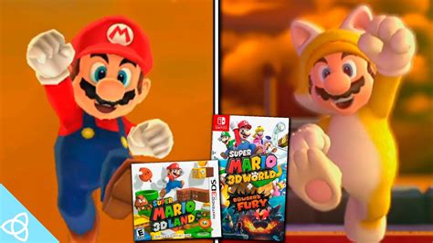 Super Mario 3D Land (3DS) vs. Super Mario 3D World (Switch) | Side by Side - YouTube