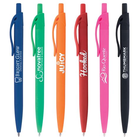 Soft Touch Rubberized Custom Ballpoint Pen | CanPromos©