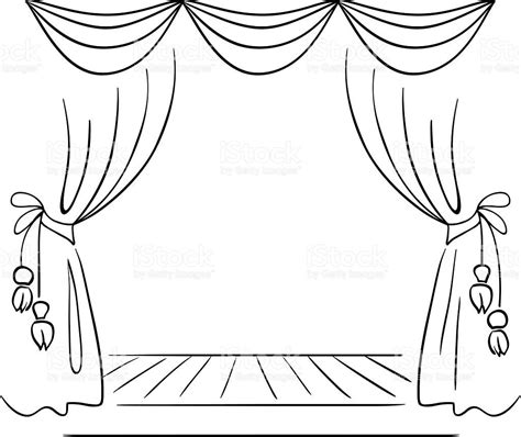 Theater stage vector sketch | Theatre drawing, Vector sketch, Theatre stage