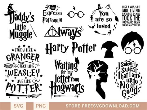 Harry Potter SVG Bundle 1 - Store Free SVG Download