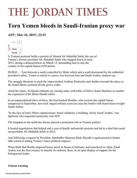 (PDF) Torn Yemen Bleeds in Saudi-Iranian Proxy War - DOKUMEN.TIPS