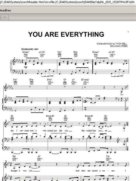 You Are Everything by Michael McDonald Sheet Music for Piano, Vocal ...