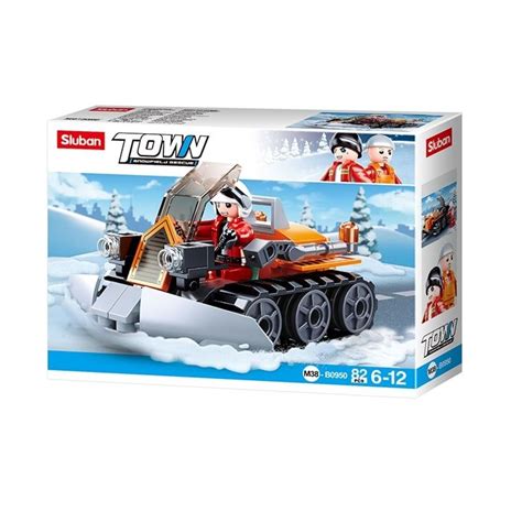 Sluban Snowplough Building Blocks (82 Pcs) for Age 6+ Years - Maya Toys