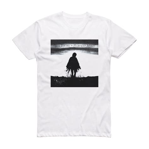 Neil Young Harvest Moon 1 Album Cover T-Shirt White – ALBUM COVER T-SHIRTS