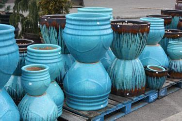 large teal blue ceramic planters - Google Search | Ceramic planters ...