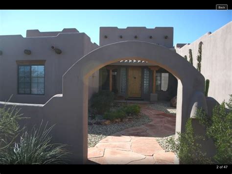 Close up of Santa Fe style home in west valley, AZ | Santa fe style ...