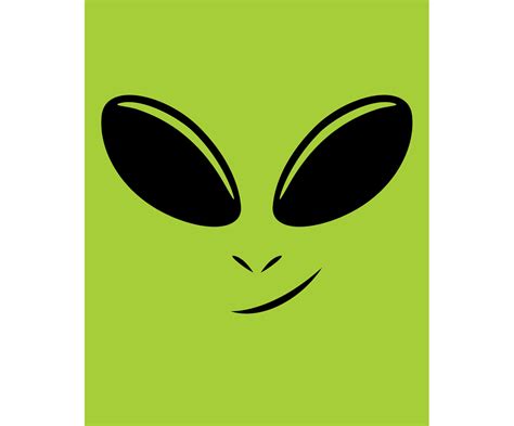 Alien, face, portrait, head, avatar, ufo, martian, extraterrestrial, character, funny, smiling ...