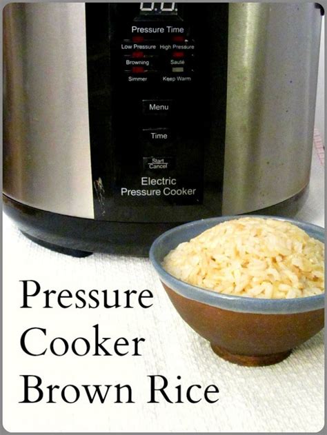 Pressure Cooker Brown Rice - Inhabited Kitchen