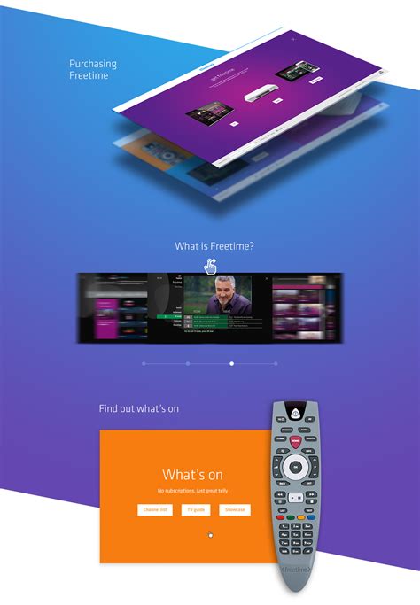 Freetime - An online TV guide on Behance