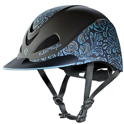 MED TROXEL FALLON TAYLOR MESH COVER HORSE RIDING WESTERN HELMET TURQUOISE FLORAL - Hats, Helmets ...