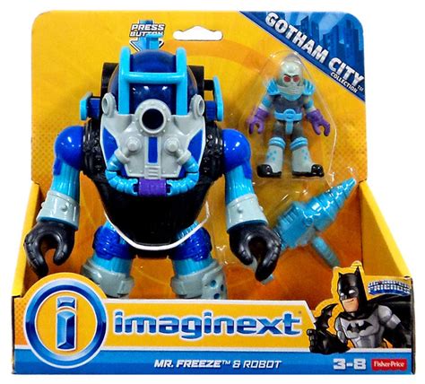 Fisher Price DC Super Friends Batman Imaginext Mr. Freeze Robot Exclusive 3 Figure Set - ToyWiz