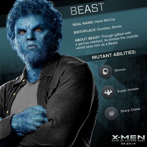 X-Men: Days of Future Past - Hank McCoy/Beast Dossier - X-Men: Days of Future Past Photo ...